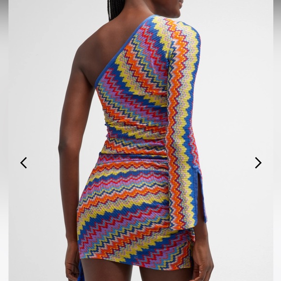 Alexis
Devon One-Shoulder Chevron Knit Mini Dress - Picture 3 of 7
